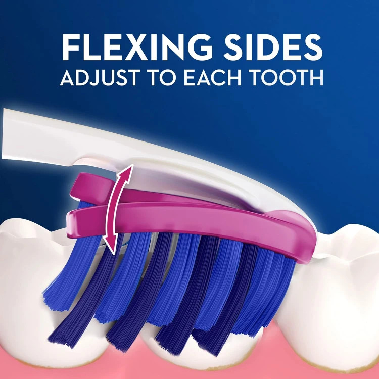 مسواک اورال-بی مدل سری Pro-Flex مدل 3D White با برس متوسط