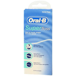 نخ دندان ارتودنسی اورال بی مدل Super Floss